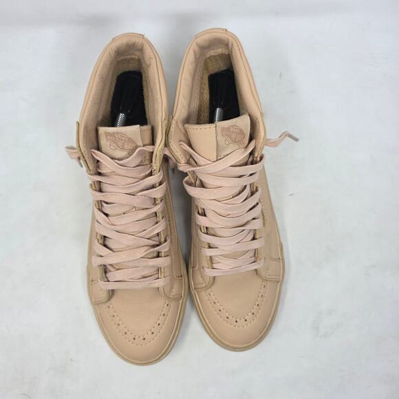 Vans Womens Sk8-Hi Beige Perforated High-Top Sneakers Size 9.5 - Picture 4 of 8